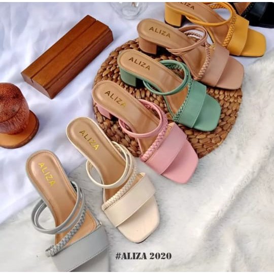 SANDAL CANTIK HEELS HAK TAHU TALI KEPANG KP-05