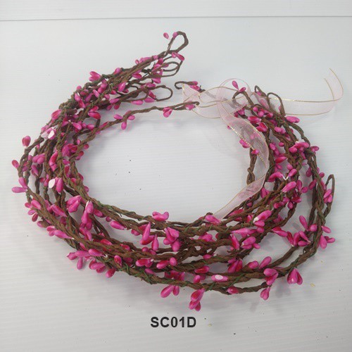 [READY STOCK] AKSESORIS RAMBUT FLOWER CROWN WEDDING BANDO BUNGA FANTA SC01D