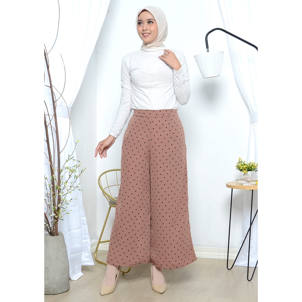 CELANA KULOT POLKADOT WANITA/CELANA KULOT SEMI PAYUNG/CELANA KULOT PANJANG