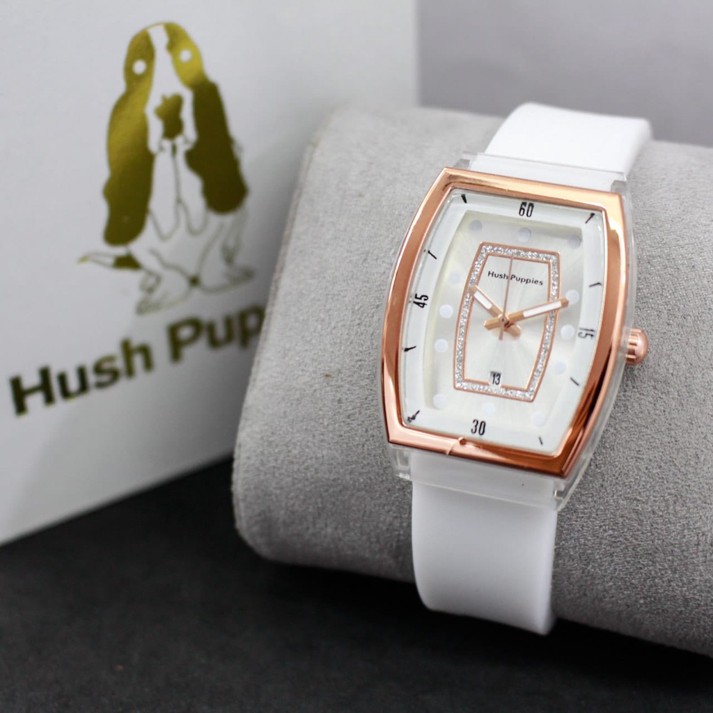 JAM TANGAN HUSH PUPPIES WANITA/JAM HUSH PUPPIES WANITA MODEL OVAL/(COD) WJ1 | JAM TANGAN WANITA HUSH PUPPIES RUBBER OVAL | JAM TANGAN CEWEK TERBARU HUSH PUPPIES KARET