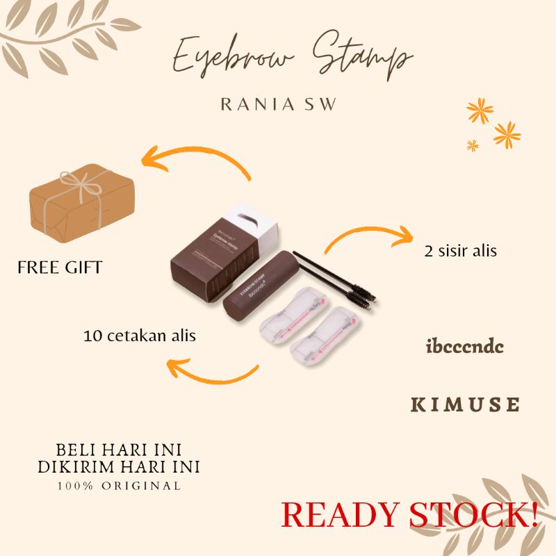 [FREE GIFT] IBCCCNDC KIMUSE ONE STEP EYEBROW STAMP SHAPPING KIT | Alis Kimuse | STAMP Alis | Cetakan