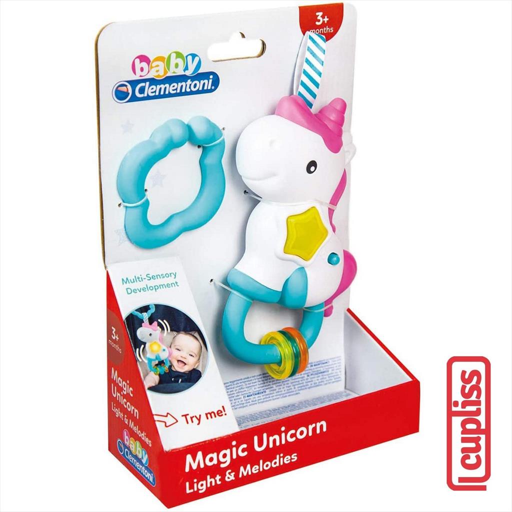 Clementoni Toys 17333 Interactive Unicorn Rattle