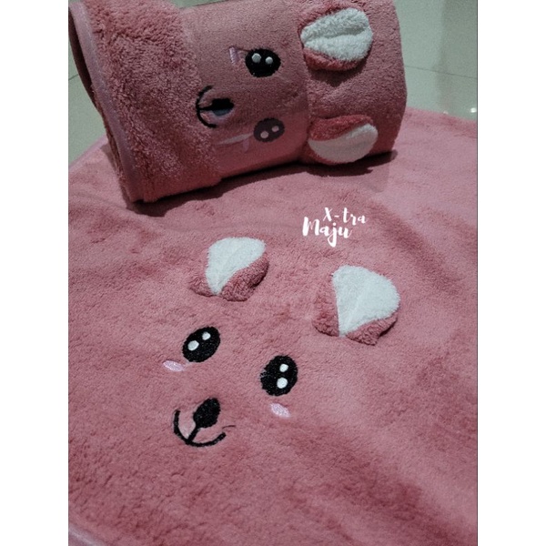 handuk mandi anak uk.60x120cm | handuk micro bulu | baby towel premium