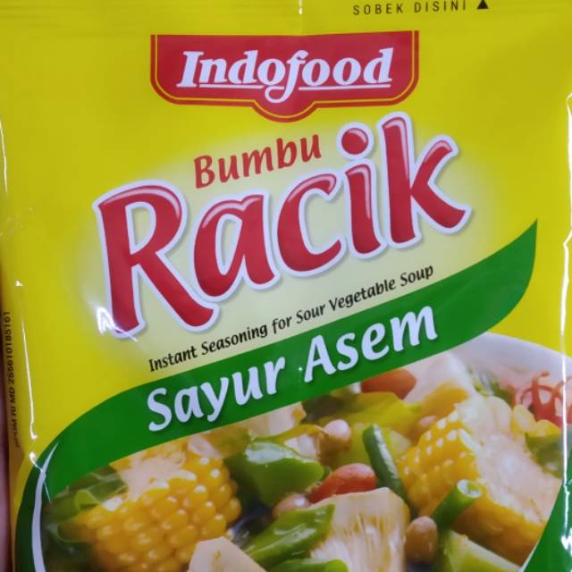 

Indofood bumbu racik sayur asem 3-4porsi 20gr