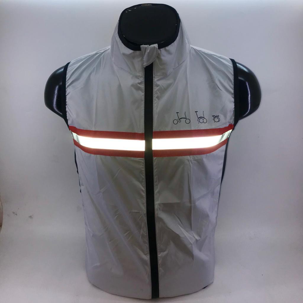 Rompi Sepeda Lipat Unisex Pria Wanita Bersepeda Gowes Vest Reflektor