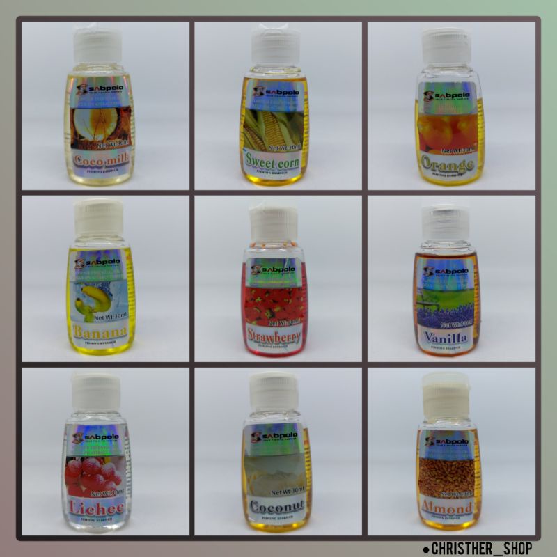 Essen Pancing SABPOLO Buah Segar dan Gurih 30 mL / Esen Pancing Essence Fishing Attractant Catch Sce