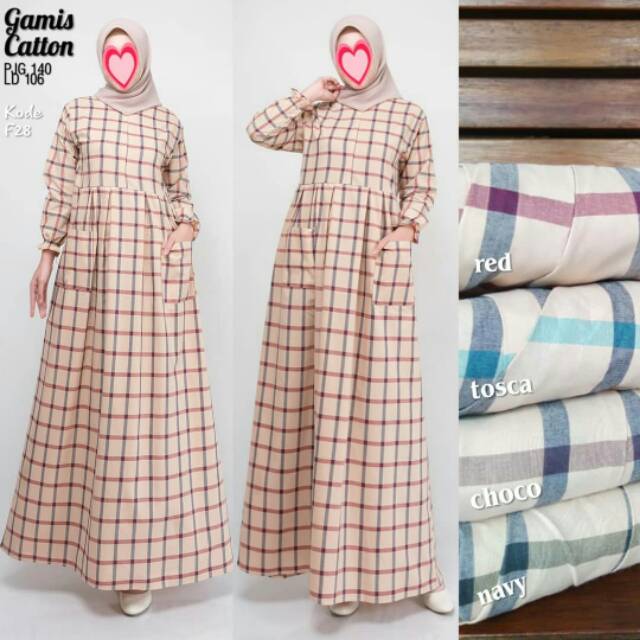 Gamis Katun Jepang / Dewasa / Muslimah / Busui  Friendly / ORIGINAL