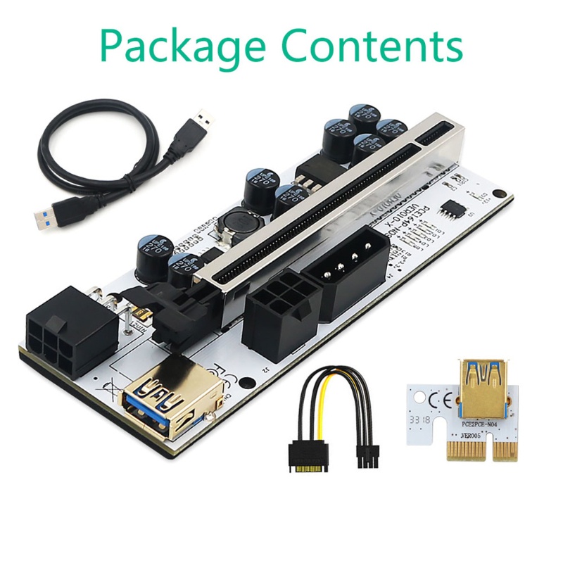 Btsg VER010 PCIE Riser VER010-X PCI Untuk Express X1 Ke X16 Adapter Card Graphic Extens