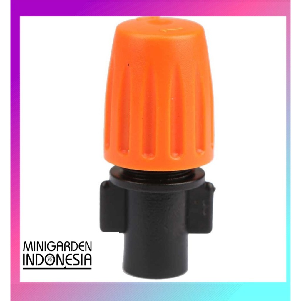 SPRAYER HEAD MIST NOZZLE ORANGE misting sprinkler konektor 6mm alat siram irigasi taman fertigasi