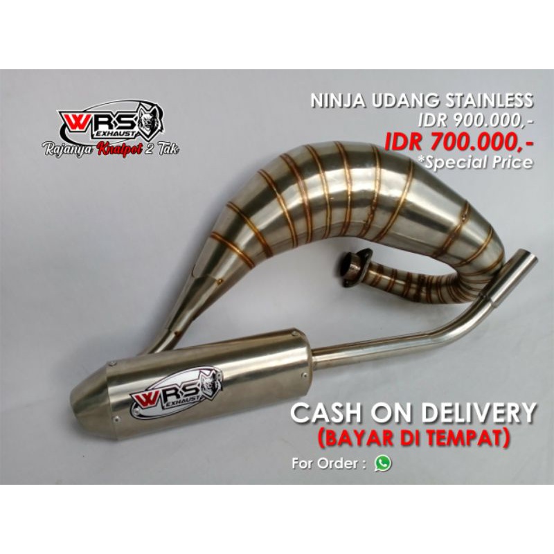 Knalpot Udang Ninja 2Tak Rxking Satria 2tsk Fiz R Original Wrs Exhaust