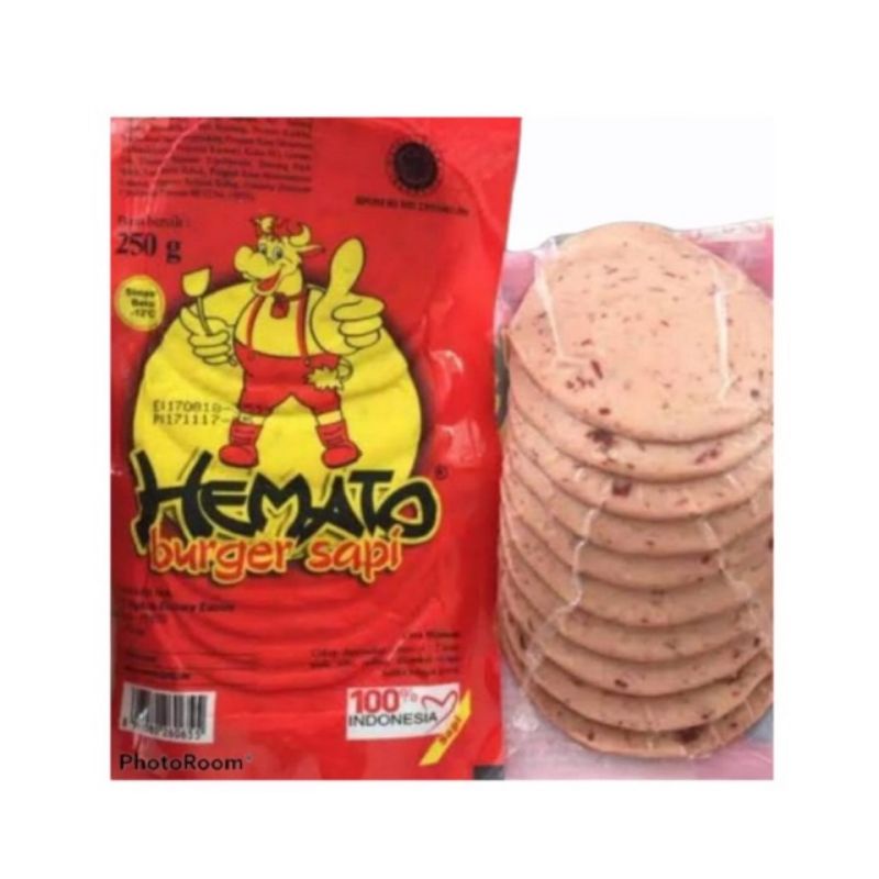 

Hemato Beef Daging Isian Burger 10s 250gr