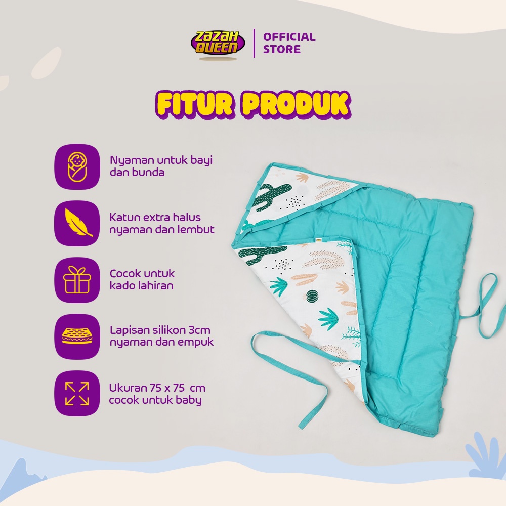 Selimut topi bayi baby blanket bonus tas mika kado lahiran terbaik