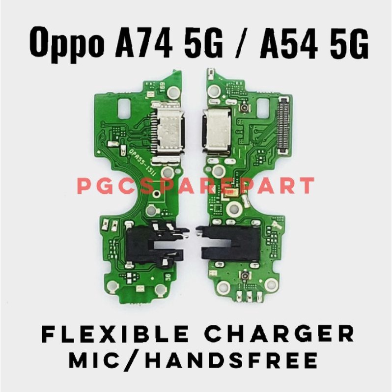 Original Flexible Connector Charger & Mic Handsfre Oppo A74 5G A54 5G
