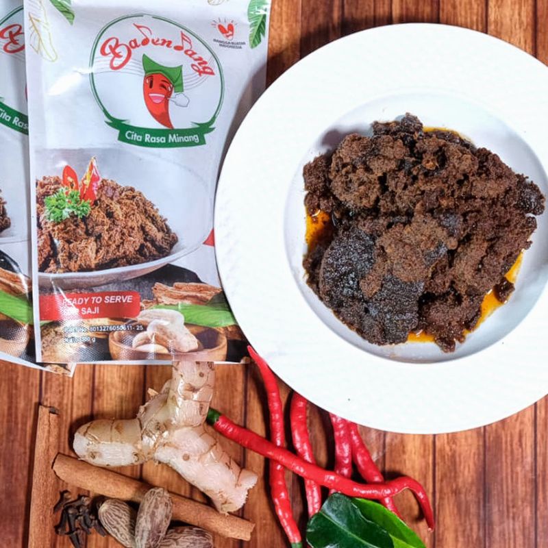 

Rendang Paru Sapi 250g Badendang