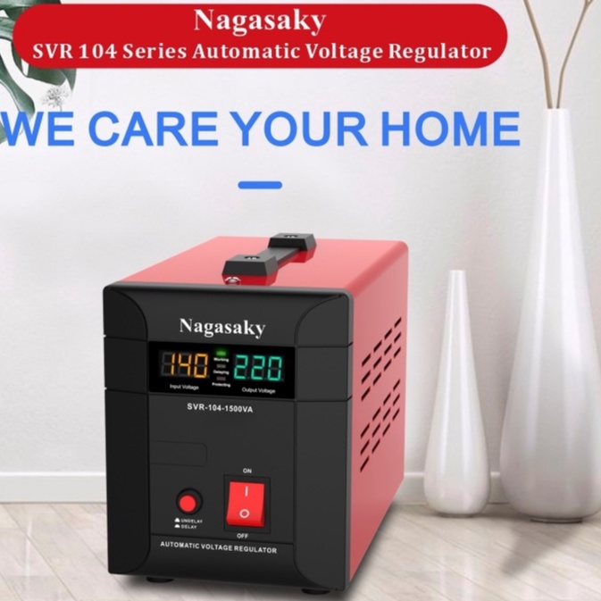 stabilizer digital automatic voltage regulator NAGASAKY SVR-104 SERI 1500va / 2000va