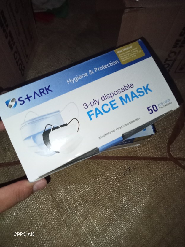 Jual Masker S Ark 3 Ply Disposable Isi 50pcs Shopee Indonesia