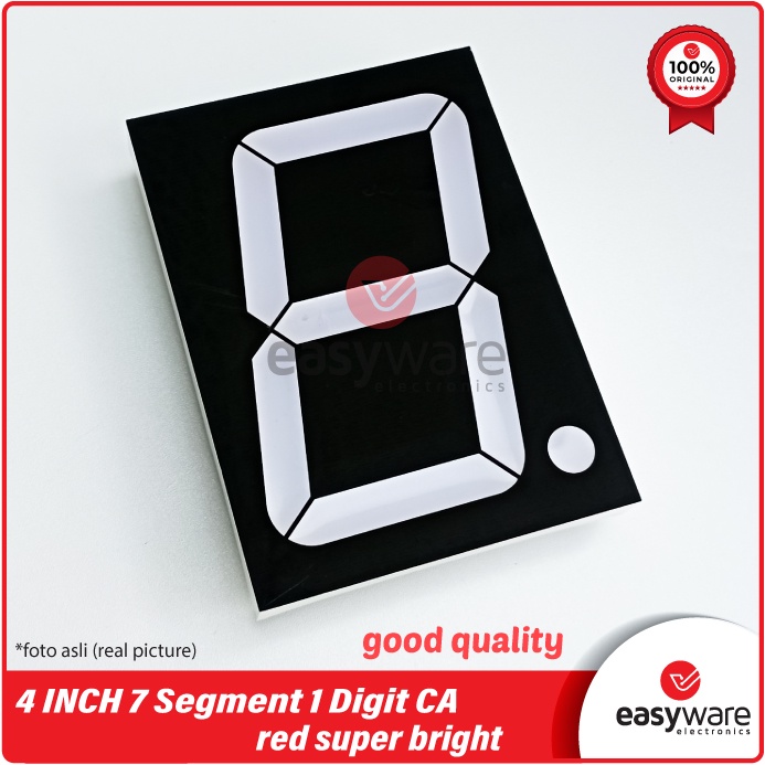 7 Segment 4 INCH CA Super Bright KEM Original LED SEVEN SEGMENT