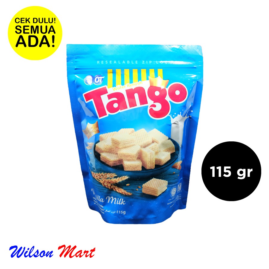 

TANGO WAFER VANILLA MILK 115 GRAM POUCH