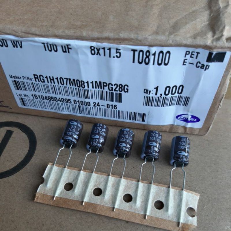 ELKO 100UF50V SAMWHA ORIGINAL