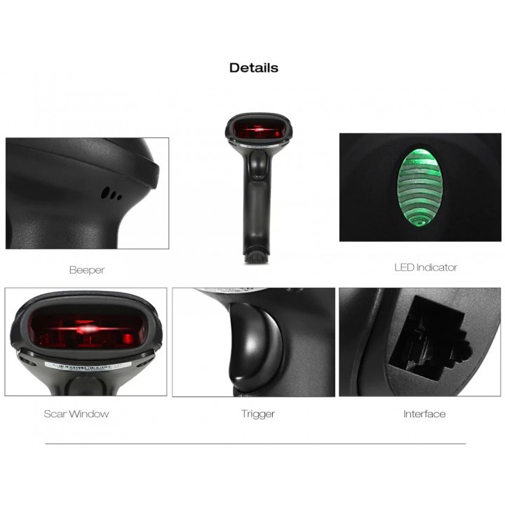 ZADSCAN BP9502BL Bluetooth Wireless Barcode Scanner