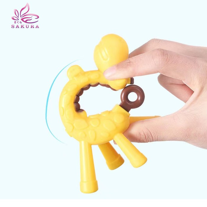 JERAPAH MAINAN GIGIT BAYI BPA FREE bahan silicon mainan teether bayi