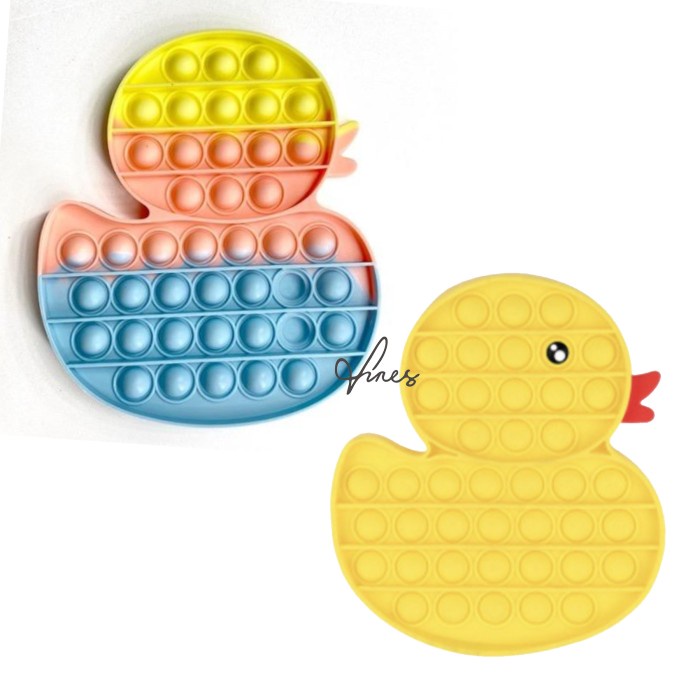 Pop It Fidget Bebek Pastel dan Bebek Kuning Duck - Bebek Kuning