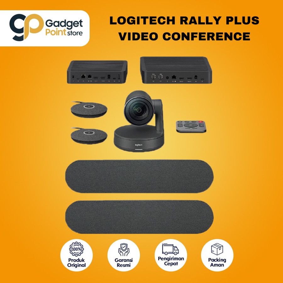 Logitech Rally Plus System Ultra-HD Video Conference - Original  Garansi 2th