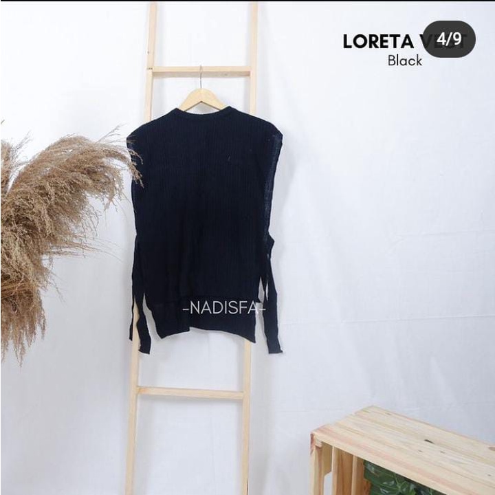 LORETA VEST RAJUT POLOS