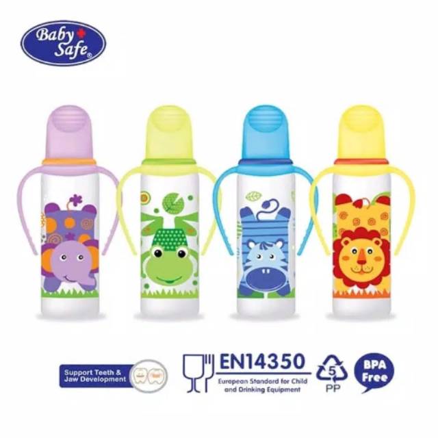 Baby Safe Bottle Handle 250ml botol pegangan babysafe JS005