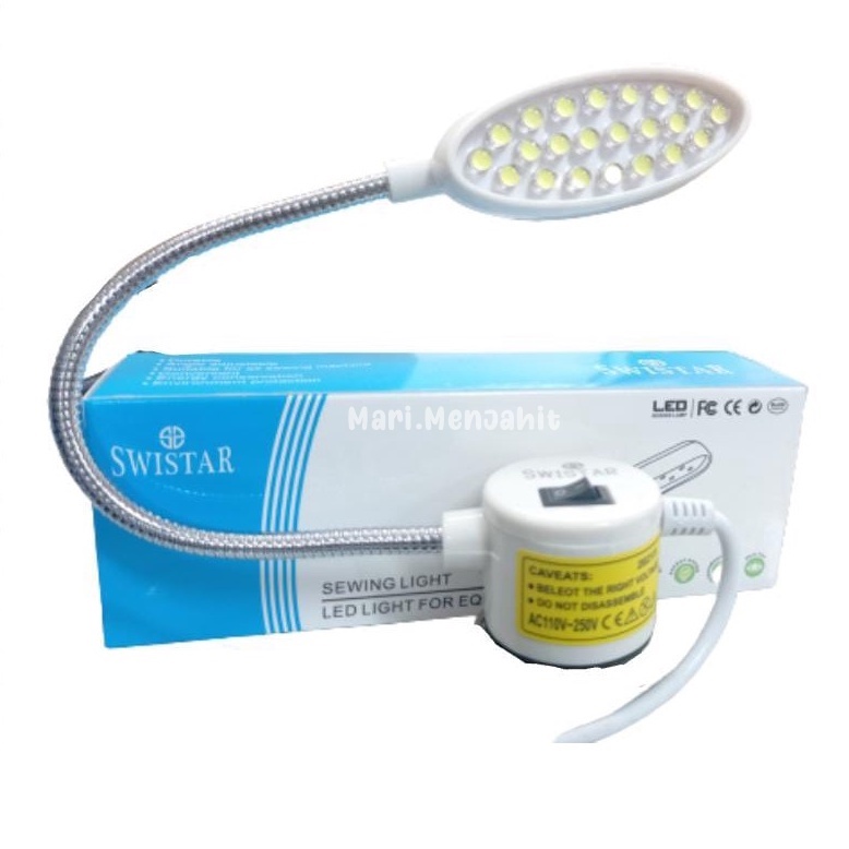 SWISTAR - Lampu Mesin Jahit LED 22 Titik + Dimmer Pengatur Cahaya