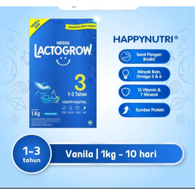 Lactogrow 3 Vanila 1kg