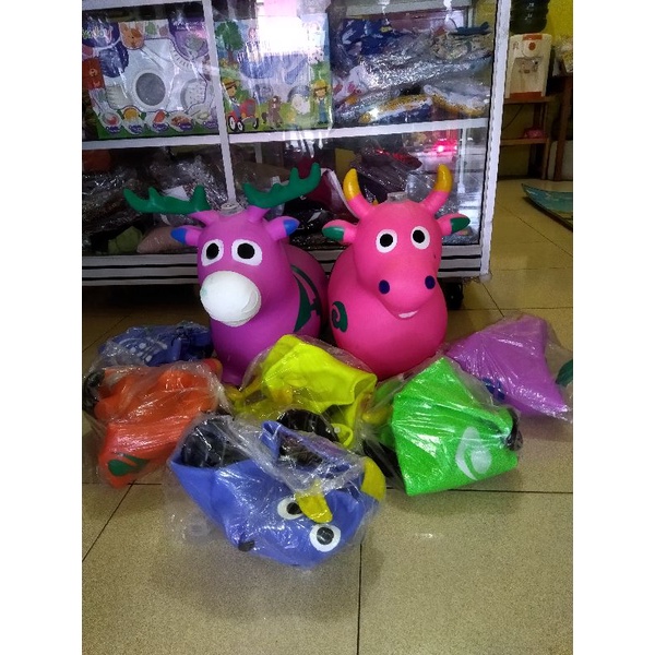 JUMPING ANIMAL MUSIC/ KUDA-KUDAAN KARET (ada suara dan lampu)