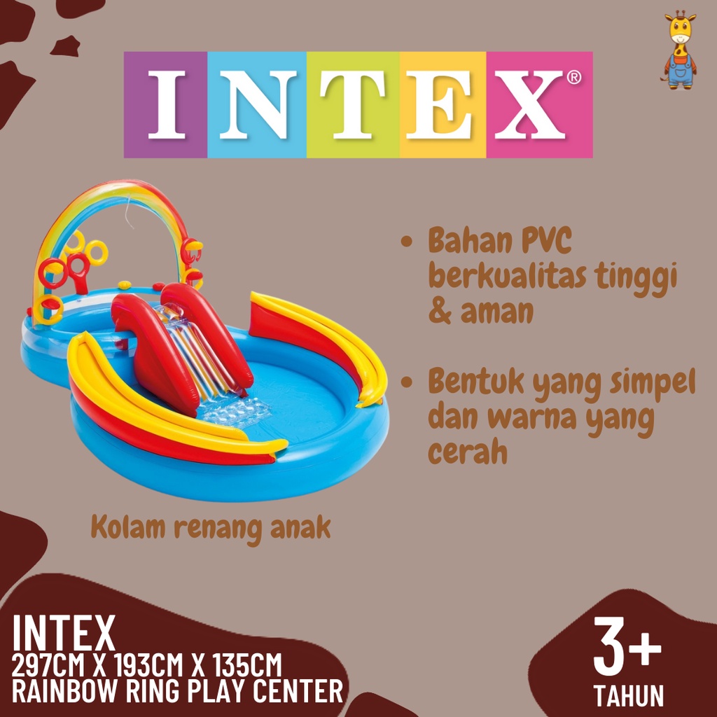 INTEX 57453 Rainbow Ring Play Center