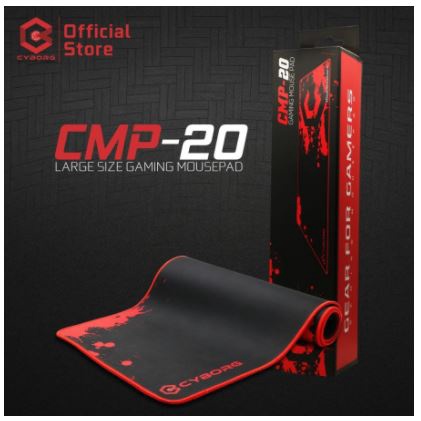Mouse pad gaming cyborg 80x30cm rubber XXL speed anti slip sewed cmp-20 cmp20 - alas Mousepad mat extended