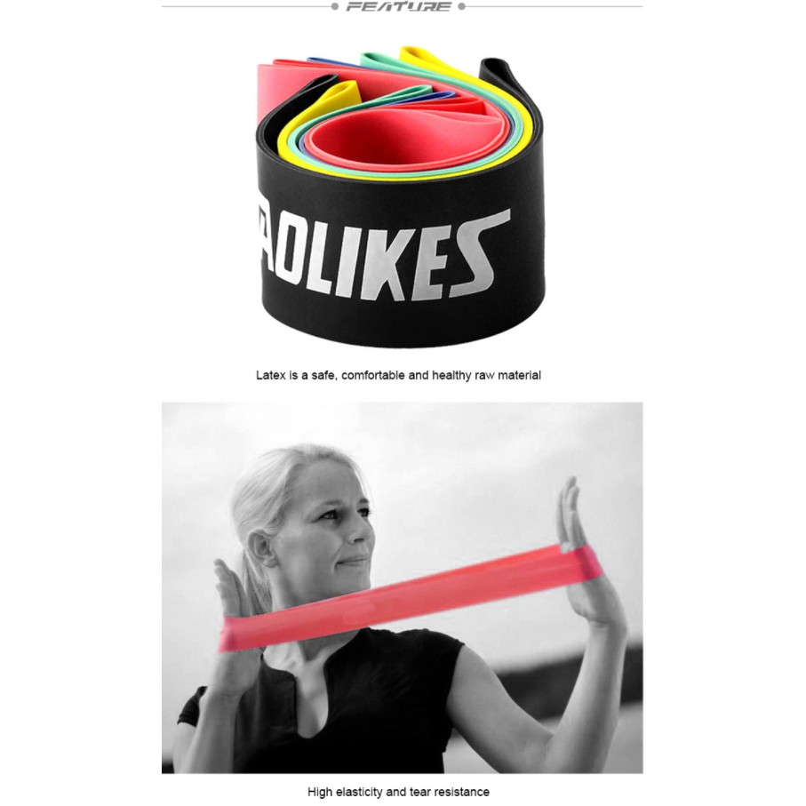 [1 PCS] Resistance Band Loop for Booty & Arm Workouts Gym Fitness Yoga Pilates-4