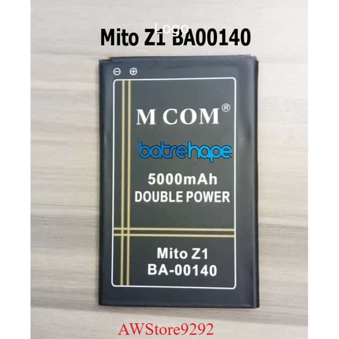 Mcom Battery Batre Baterai Double Power Mcom Mito A37 Z1 BA-00140 BA00140