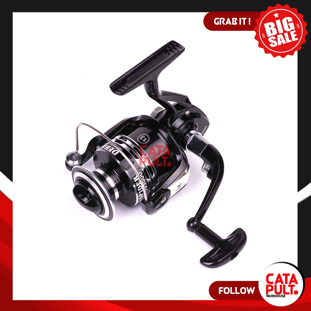 Debaone Dark Spider 3000 Reel Pancing 12+1 Ball Bearing Black - CTP