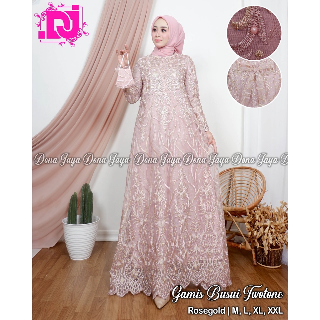 Kebaya Gamis Busui DJ / Gamis / Kebaya Modern / Dress Pesta Kondangan / Gamis Pesta Busui