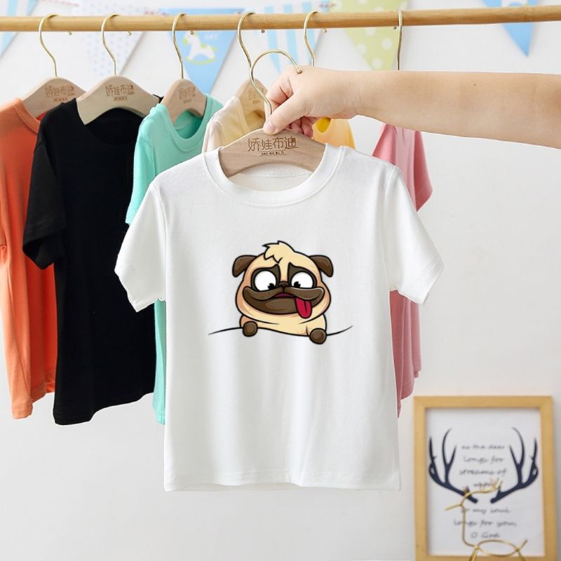 Baju Anak Gambar Doggy Pakaian Anak Kaos Anak Guk Pitbull Kaos Distro Anak Ideal Untuk Anak Usia 2 sampai 10Tahun