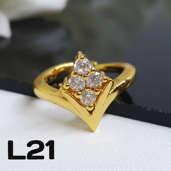 L021 - Cincin Anak - Set Perhiasan Imitasi Xuping Lapis Emas
