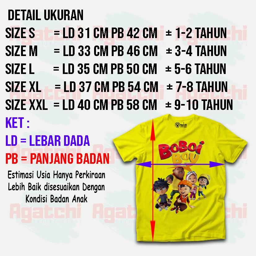 Kaos Atasan Anak Laki Laki Kids T Shirt BoboiBoy And Friend