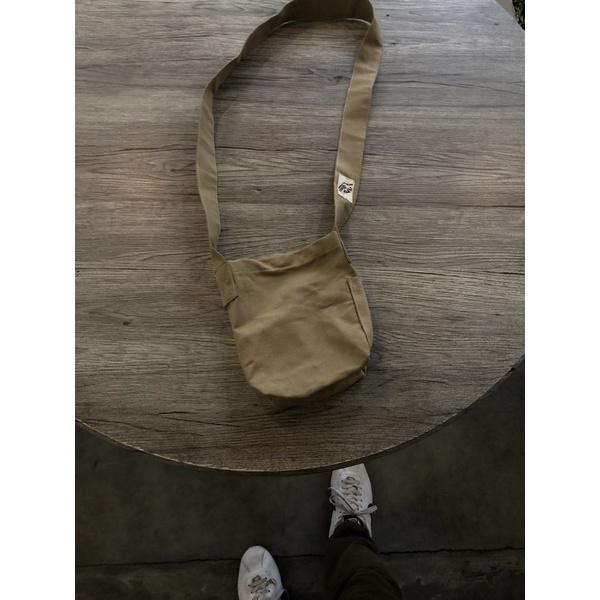 Sling Bag Canvas - Mini Canvas Bag with Pocket earth tone series- Tas Selempang Canvas