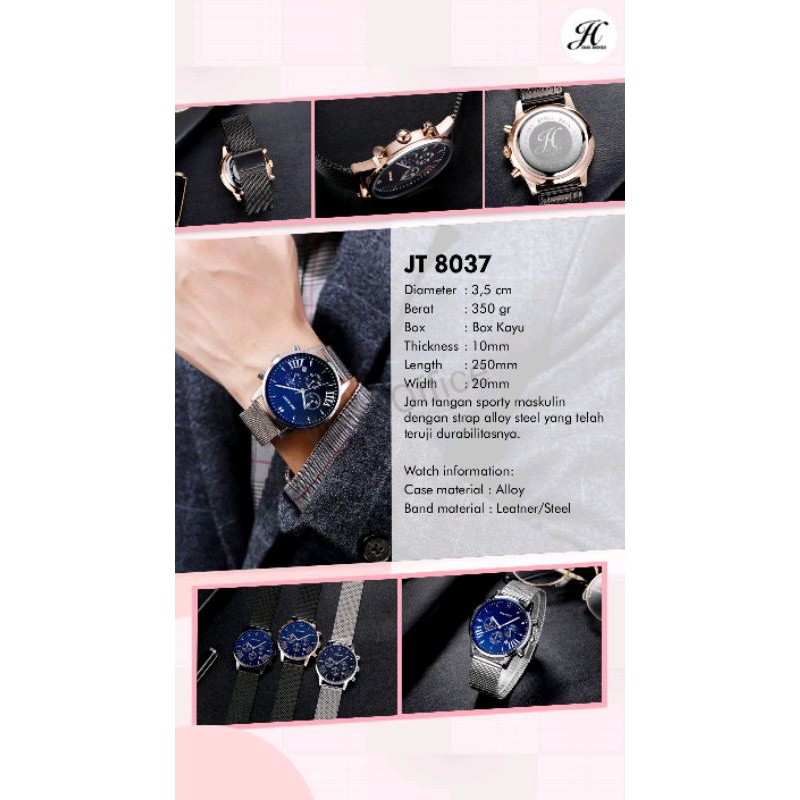 JIMS HONEY TIMEPIECE 8037 JAM TANGAN PRIA