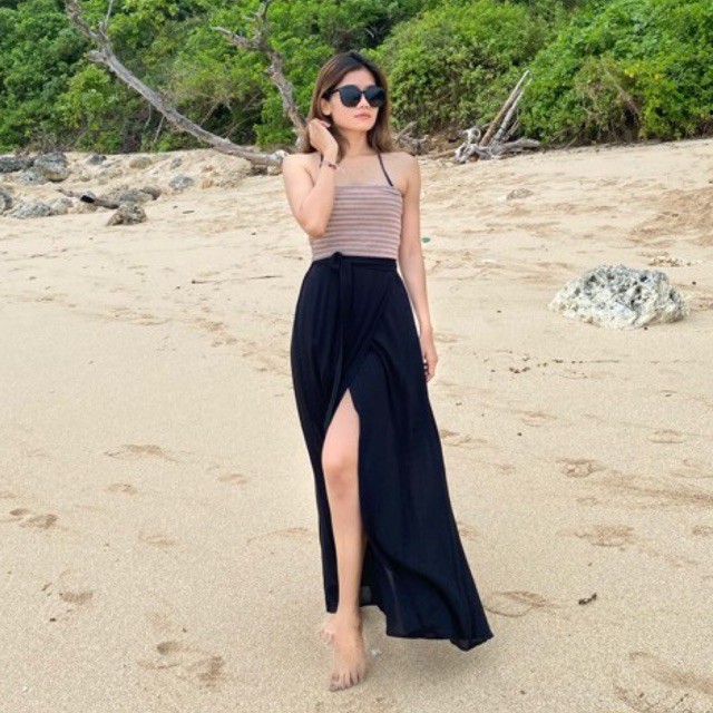 Azura Skirt in Black | summer, beach/ casual korean skirt