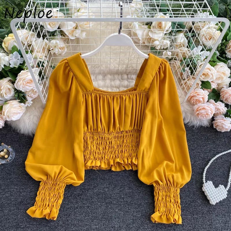 BEFAST - ZEC Blouse HALIZA / Hoka Blouse / Blouse Wanita Kekinian Terlaris / Blouse Polos Karet / Blouse Pesta / Blouse OOTD Remeja Wanita