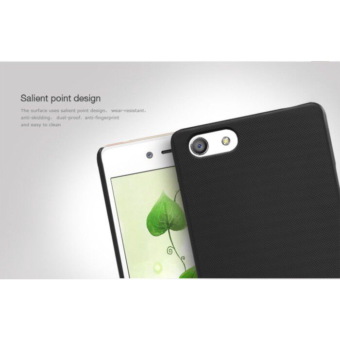 OPPO NEO 7 NILLKIN HARDCASE FROSTED SHIELD ORIGINAL COLOUR BLACK