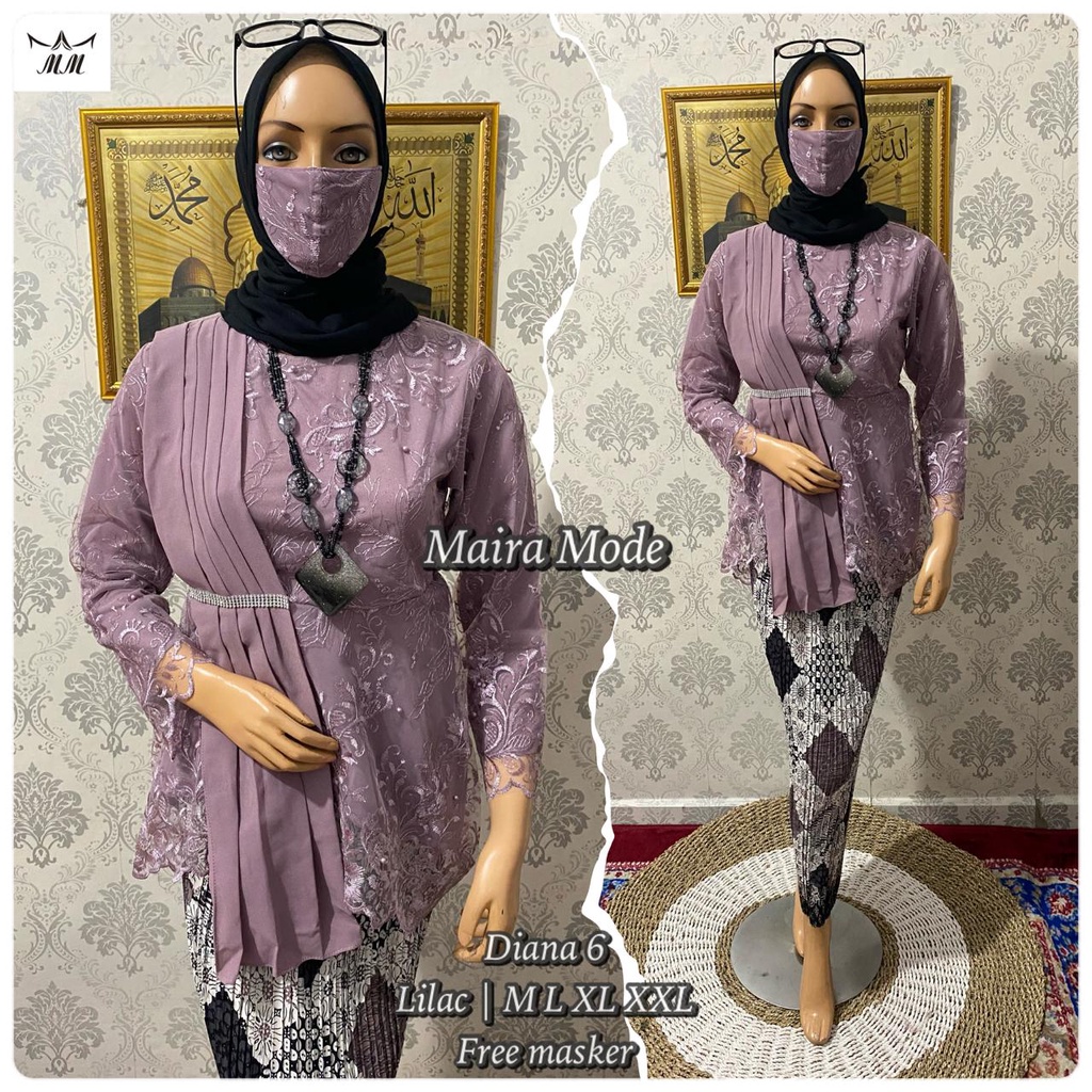 (COD) Kebaya Diana_Kebaya wisuda lamaran tunangann kondangan pesta selendang