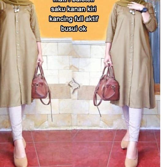 BOOM - TUNIK CANTIKA JUMBO, L, XL, XXL , 3XL / BAJU MUSLIM WANITA JUMBO/ TUNIK JUMBO / TUNIK TERBARU