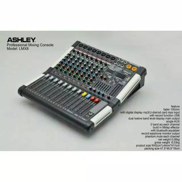 Mixer audio ashley LMX8 LMX 8 ORIGINAL