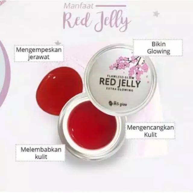 

Red Jelly MS glow flawless 100% Asli Bpom.. Cream mencerahkan kulit wajah & mengencangkan kulit